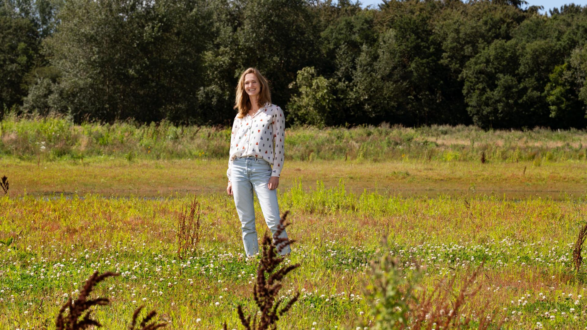 Myrthe Fonck in gebied De Vlotter