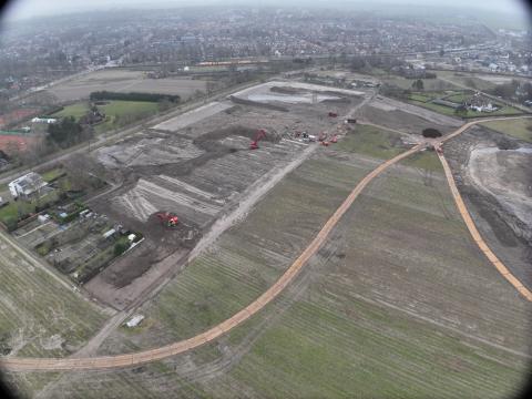 Zanderij luchtfoto