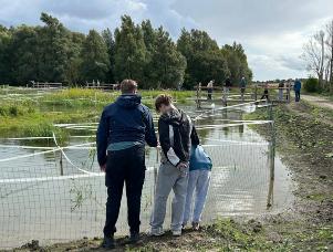 Scholieren in Andijk bij LIFE Watersource