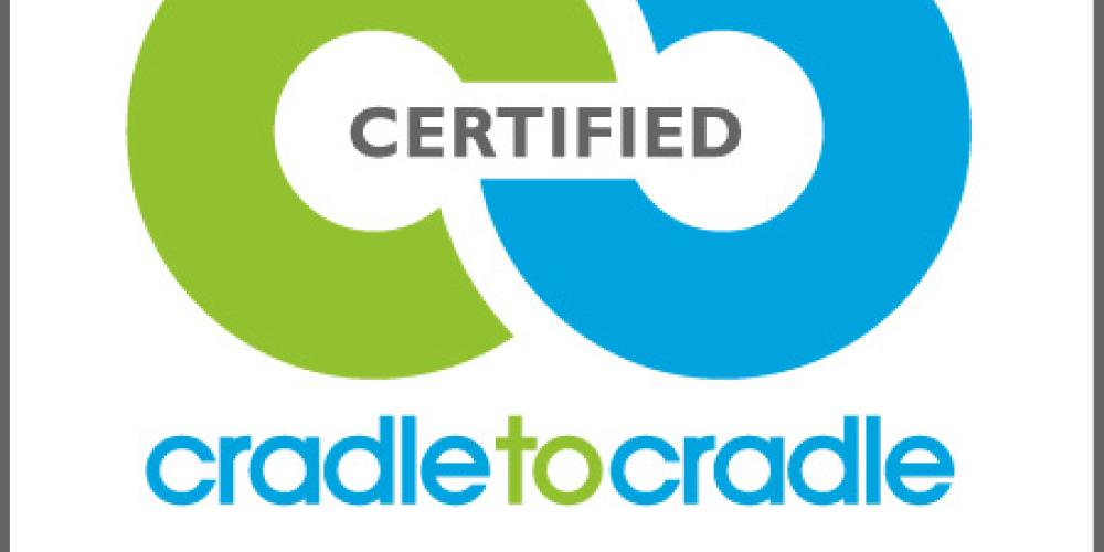 Cradle 2 Cradle logo Gold voor kalkkorrels PWN - recyclen