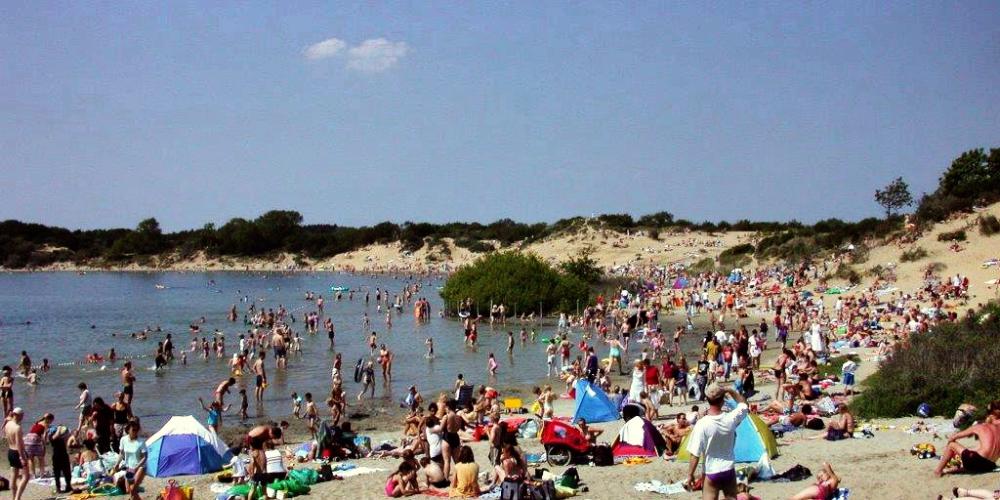 drukte bij duinmeer 't Wed