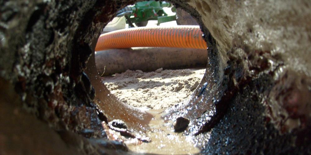 doorkijk door leiding