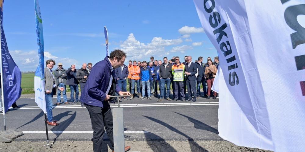 Nieuwe transportleiding A.C. de Graafweg symbolisch geopend